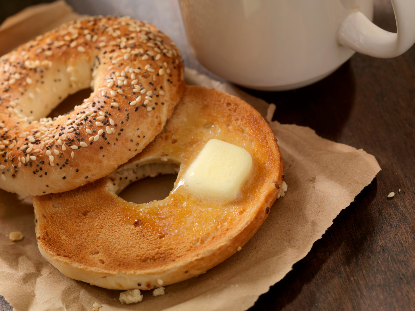 Toasted Bagel with Butter